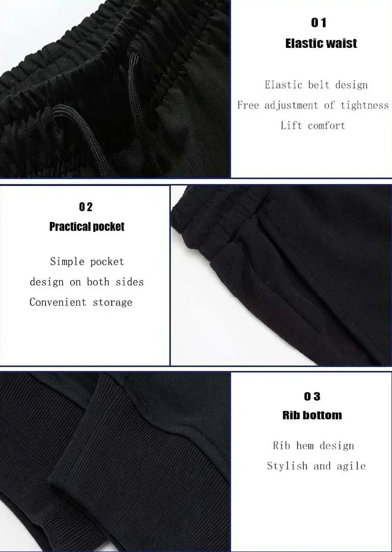 Men's Casual Pants Fashion Drawstring Casual Pants Joggers Workout Running Gym Fitness Sports Trousers Streetwear Trousers S-3XL