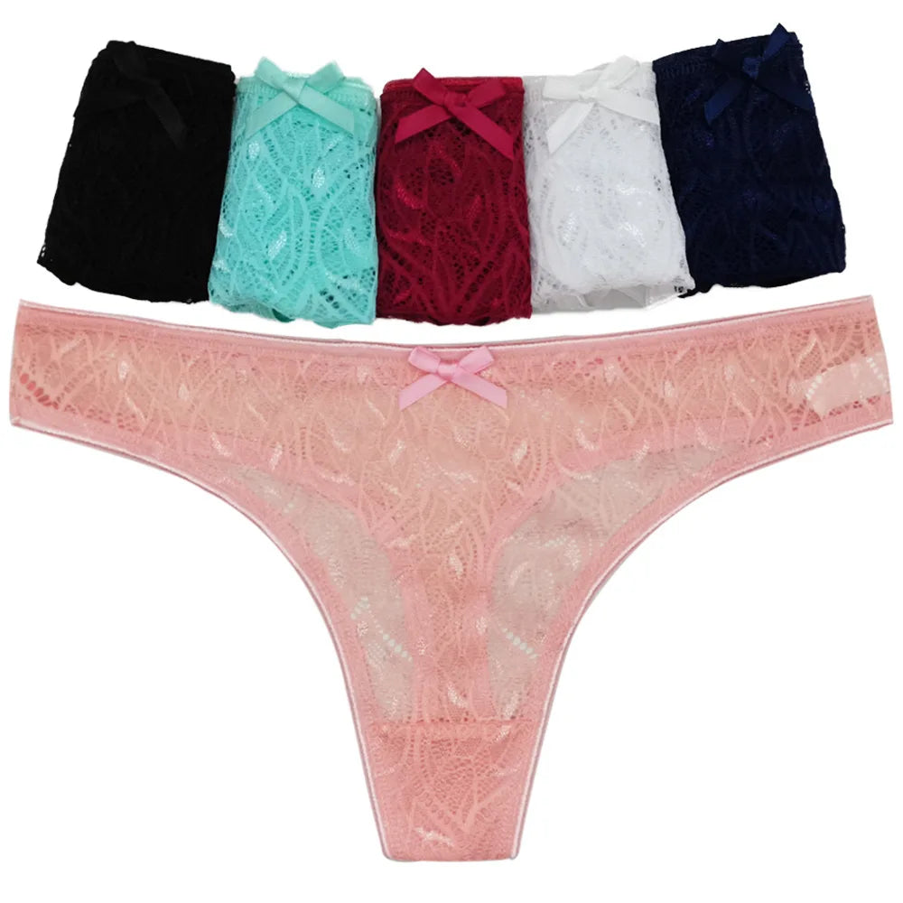 Sexy Panties Women Lace Silk Underwear Low Waist V-Waist Briefs Cotton Crotch Breathable Quick-Drying Sports Underwear