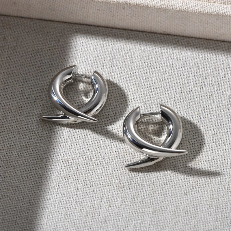 European American Fashion Brass S925 Silver Detachable Trendy Women's Earrings Suitable for Wedding Party Gifts