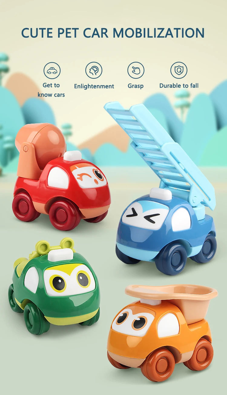 Children's Toy Car Inertial Car Fire Engineering Car Early Education Educational Toys 1-3 Years Old Small Gift