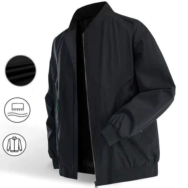 New Men's Bomber Jacket Coats Lightweight Windbreaker Spring Streetwear Fall Casual Jackets for Men Outdoor Mens Coats