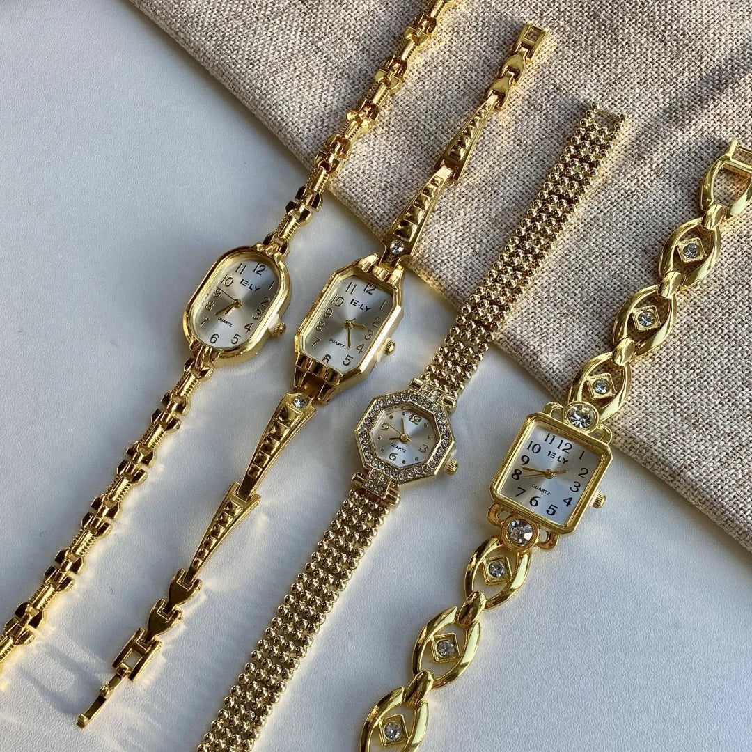 Women Watches Top Brand Luxury Wristwatches Ladies Fashion Gold  Bracelet Watch Female Elegant Clock Women montre femme