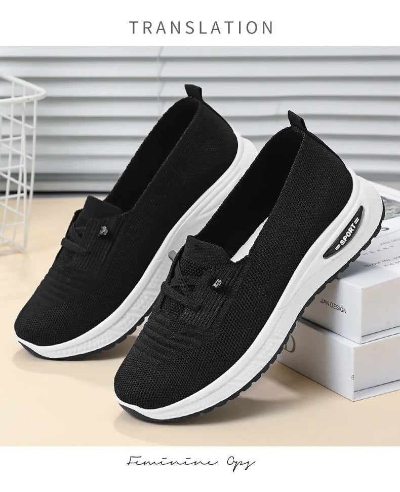 Women's Shoes 2025 Casual Sneakers Breathable Mesh Chunky Sole Affordable Free Shipping