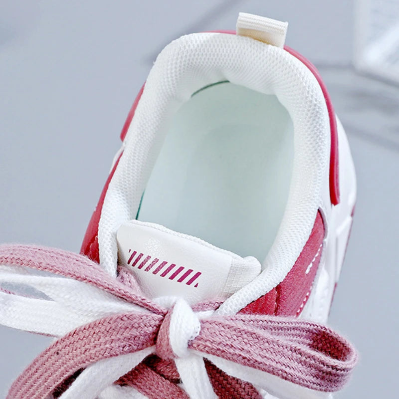 Women's Shoes Platform Sneakers Autumn New White Shoes Fashion Non Slip Casual Shoe Breathable Lace-up Women Vulcanized Shoes