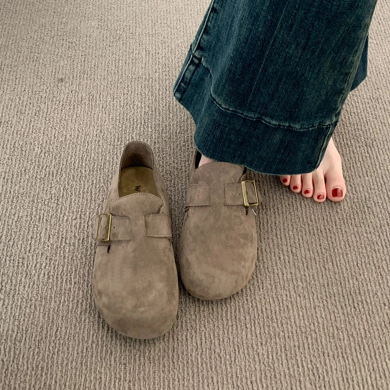 Women's Shoes Flats Barefoot Sneaker Woman 2025 Trend Moccasins Slip-on Round Toe Running Comfortable Stylish Retro on Offer New