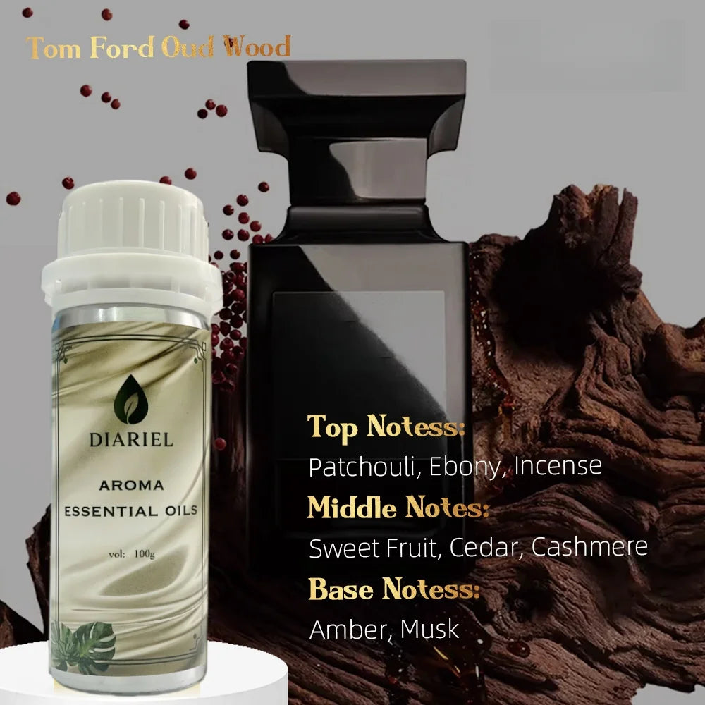 100ML Famous France Perfume Oil Men Women Fragrance Oasis Essential Oil Aromatherapy Aroma Diffuser Oil DLor Ton Foud Oud Wood