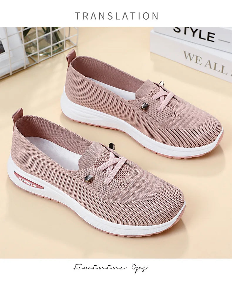 Women's Shoes 2025 Casual Sneakers Breathable Mesh Chunky Sole Affordable Free Shipping