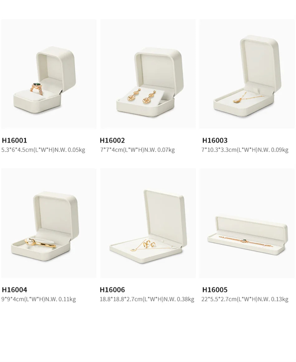 Oirlv Jewelry Ring Box Jewelry Organizer Ring Earrings Necklace Pendant Bracelet Storage Box Packaging Box Gift Case for Wedding