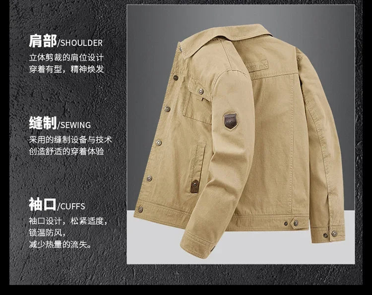 Coat Baseball Jacket Mens Wear Warm Windproof Jacket Male Jackets Simple British Style Mens Cargo New Fashion Bomber Jacket