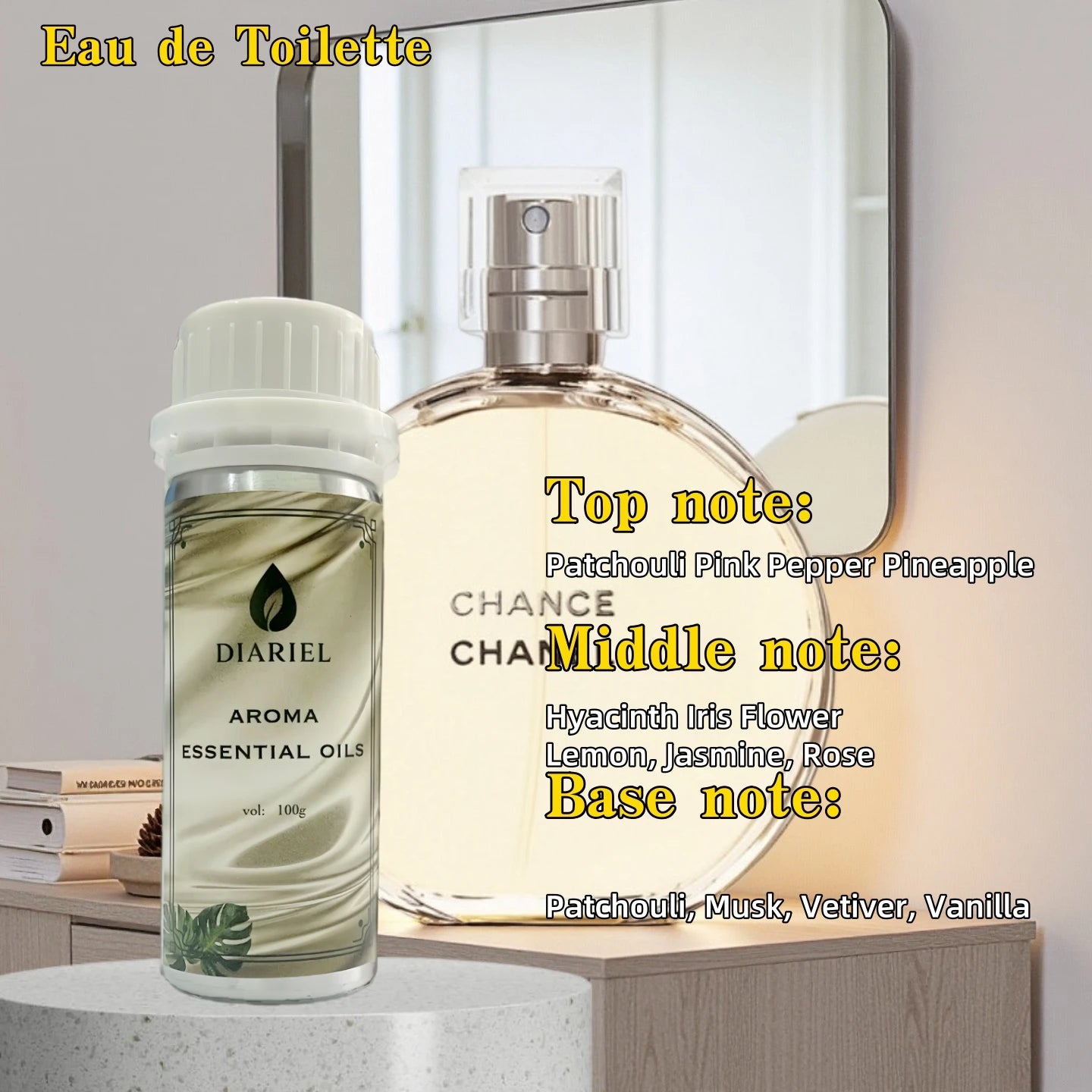 100ML Aroma Diffuser Essential Oils Eight Times Concentrated Essence Perfume Flavoring Home Fragrance Air Freshener