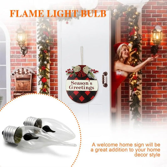 E27 E14 Flame Light Bulb Flame Effect Flicker Candle Light Bulb Home Decoration Emulation Fire Vintage 220V Candle Bulb