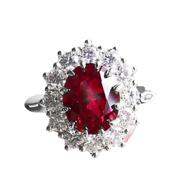 New Ruby Ring Stylish Simple Women's Zircon Jewelry Wedding
