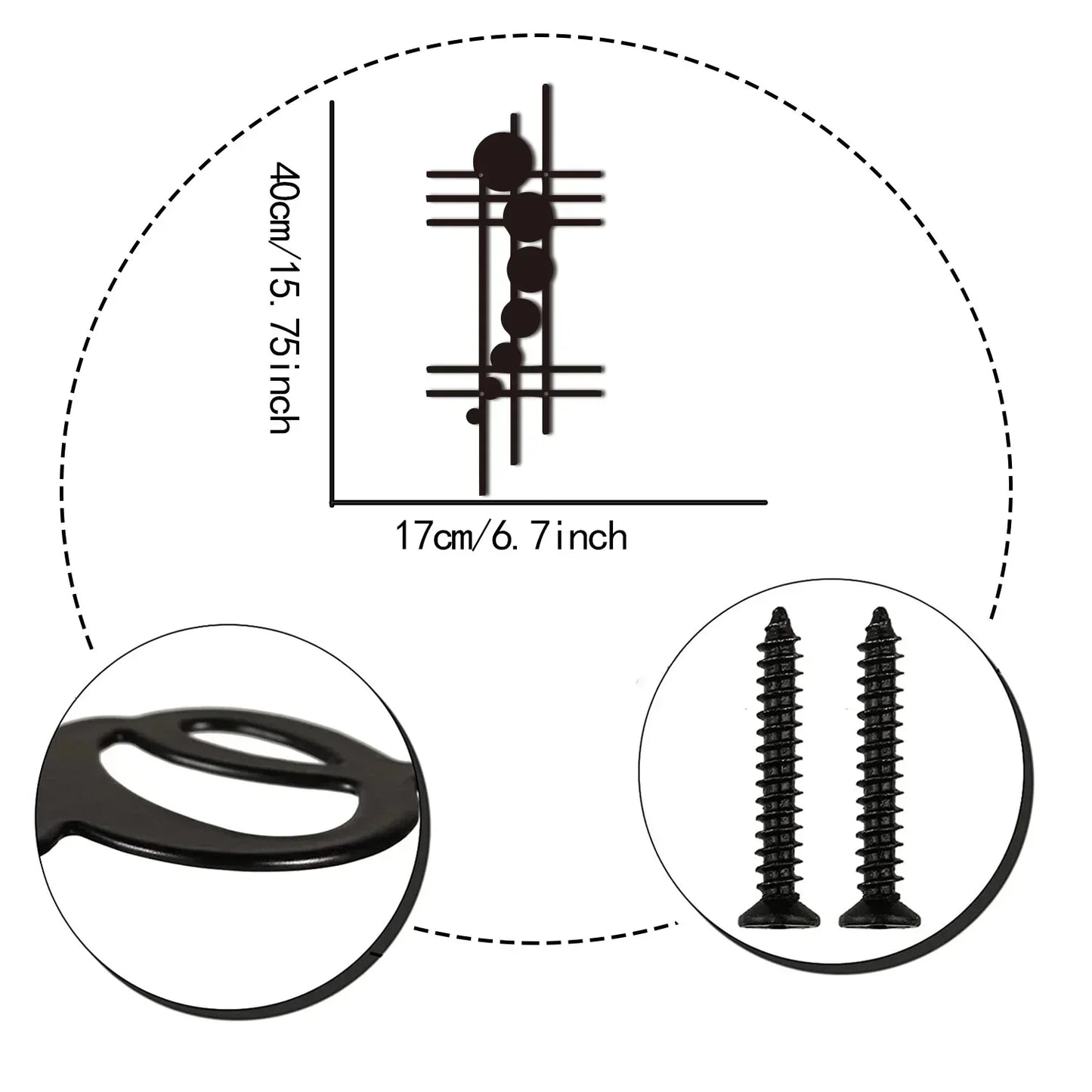 1PC Modern Geometric Metal Wall Art, Abstract Vertical Wall Decor, Abstract Unique Wall Decor, Vertical Iron Art, Nursery Decor