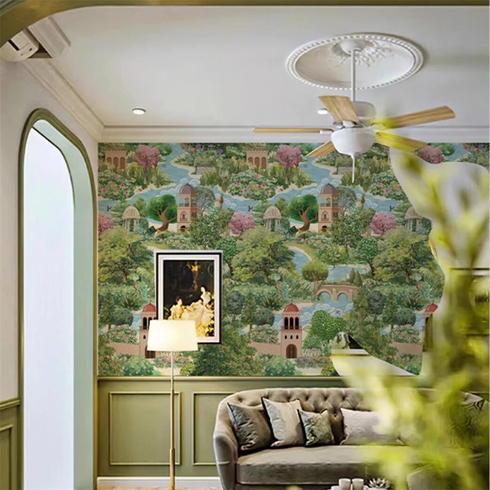 custom art Photo Mural wallpapers for Living Room TV background murals American countryside garden wall paper home improvement