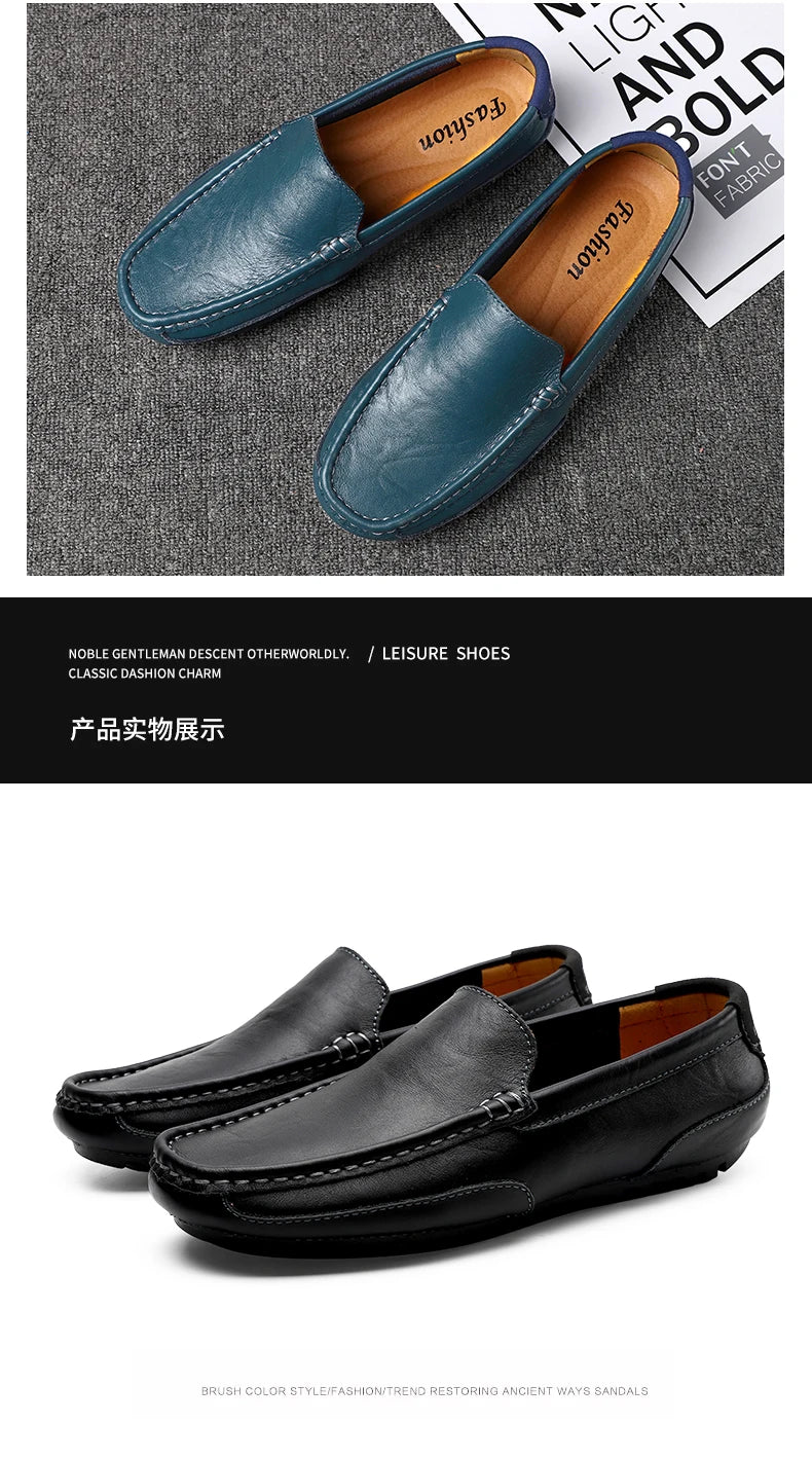 Men's shoes 2023 Casual fashion Men's casual wear Formal men's driving shoes Casual men leather shoes