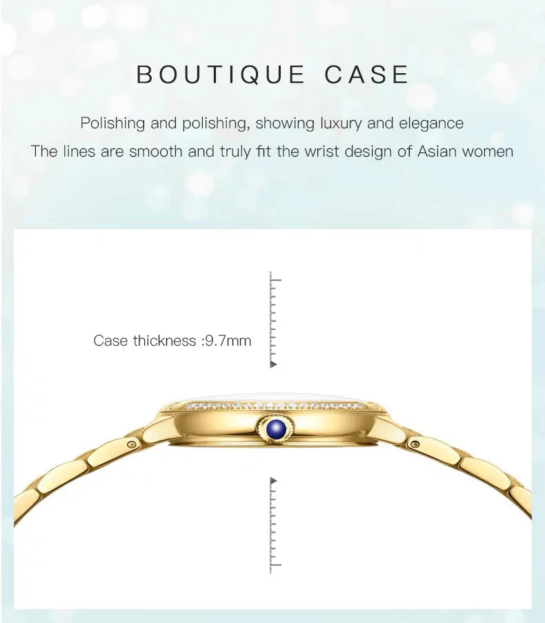 2025 Women's Wristwatch Luxury Brand Watch for Women Elegant Bracelet Waterproof Fashion Quartz Ladies Watches Reloj Para Mujer