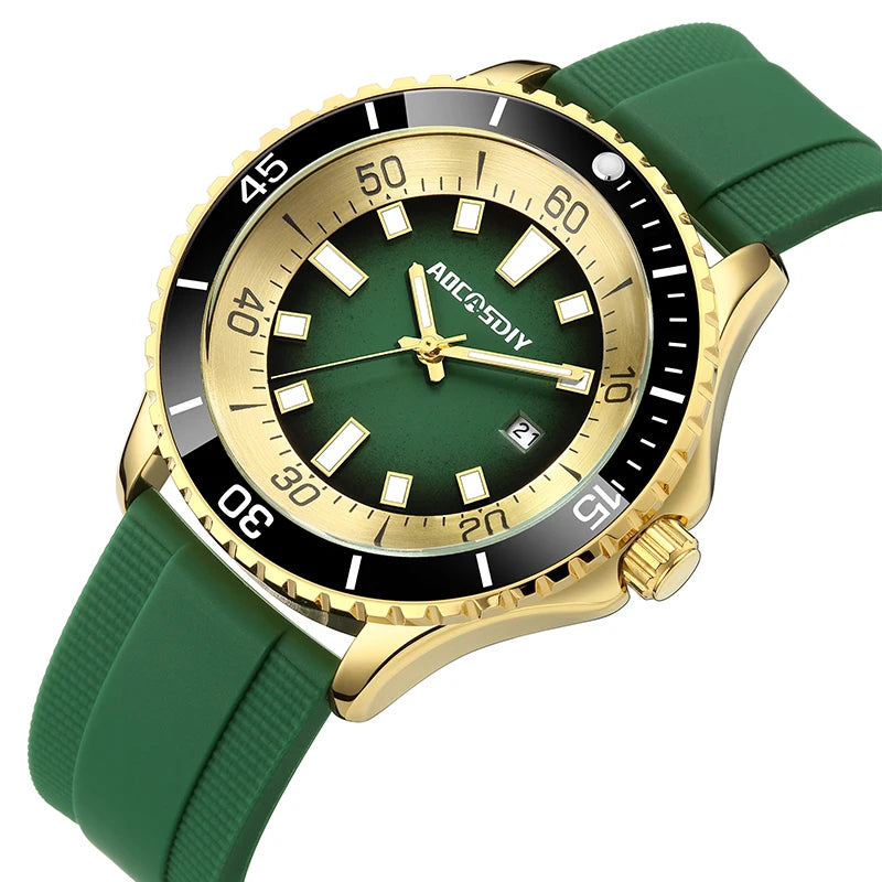 Fashion New Watches for Men Multi Functional Luminous Date Quartz Wrist Watch Man Clock Leisure Sports Waterproof Men's Watch