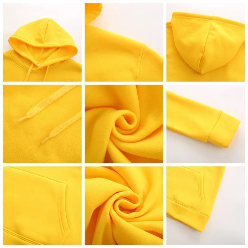 Men's Hoodies Women Pullover Spring Autumn Casual Hoodie Sweatshirts Solid Color Hoodies Oversize Black Sweatshirt For Male