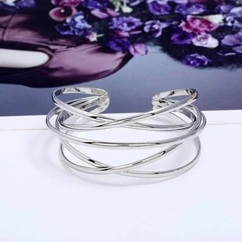 Bracelet Luxury Jewelry Rose Stainless Steel Bracelets Bangles Female Charm Bracelet for Women Pulseras Mujer Браслет Женский 팔찌