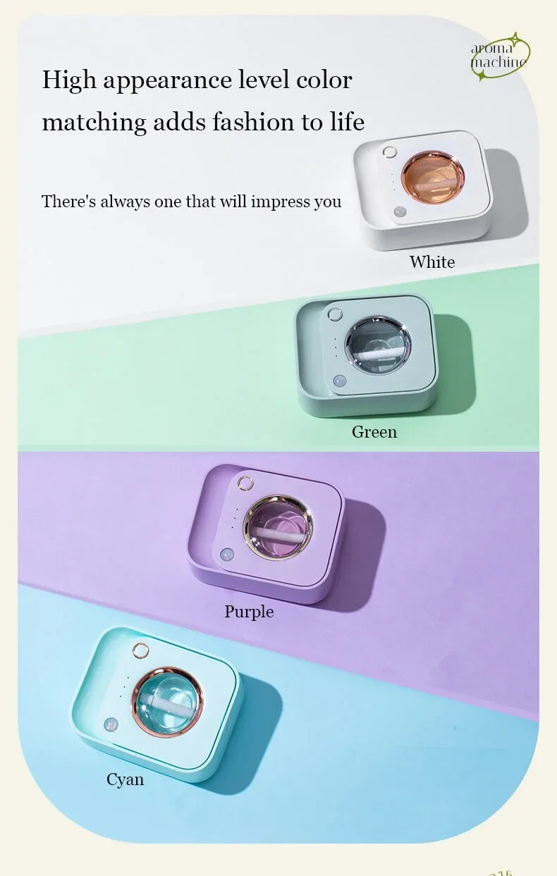 Automatic Spray Aromatherapy Diffuser Smart Sensor USB Air Freshener Essential Oil Perfume Machine for Home Office Toilet Room