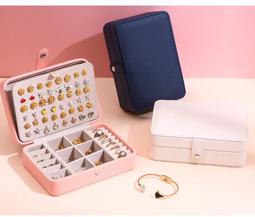 Jewelry Boxes Leather Jewelry Box Organizer Jewelry Display and Packaging Ring Box Suitable for Earrings and Rings
