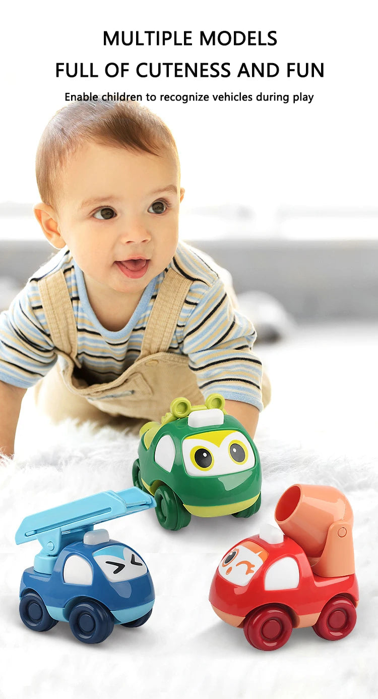 Children's Toy Car Inertial Car Fire Engineering Car Early Education Educational Toys 1-3 Years Old Small Gift