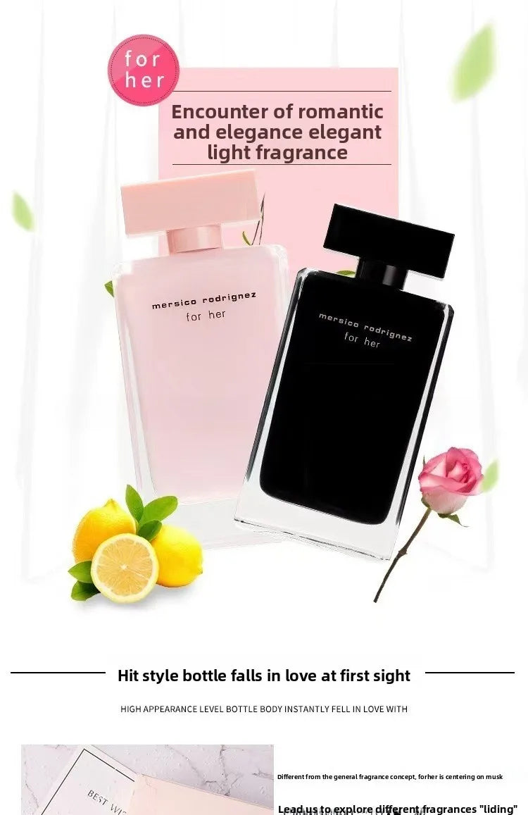 Classic Perfume Series Women's Rose Red Pure Musk Powder White Fatty Perfume Women Eau De Parfum Mujer Fragrance  Avon Perfume