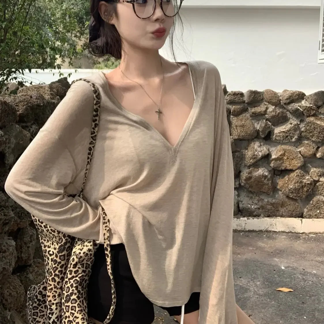 Tops Woman Korean Fashion With Sleeves Plain Long Sleeve T Shirt for Women Clothing Female Sale Cheap Clothes Y2k Korea Style