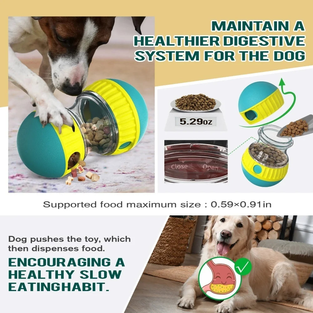 Pet Dog Treat Dispenser Toy For Small Medium Large Dogs Interactive Leaking Food Toy Adjustable Slow Feeder Training Beagle Cat
