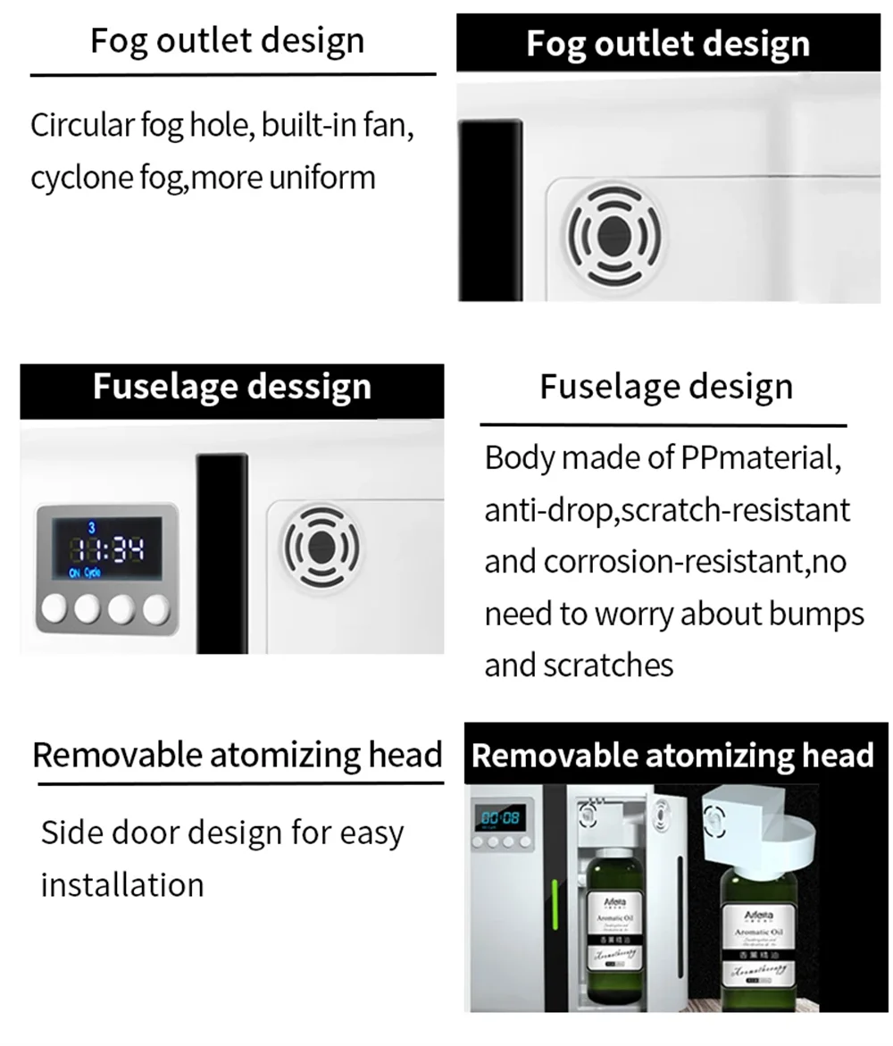 Scent Machine Aroma Diffuser 160ml Fragrance Diffuser For Large Area Hotel Lobby Home Fragrance Smell Distributor Bluetooth