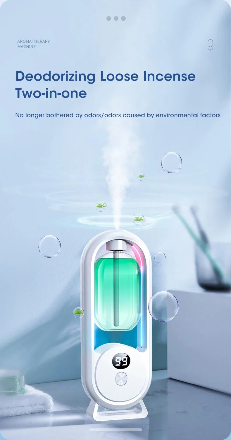 Automatic Home Fragrance Machine Essential Oil Diffuser Nebulizer Perfume Scent Machine for Kitchen and toilet deodorization