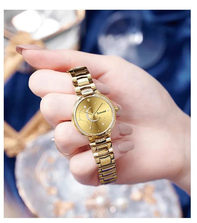 2025 Women's Wristwatch Luxury Brand Watch for Women Elegant Bracelet Waterproof Fashion Quartz Ladies Watches Reloj Para Mujer