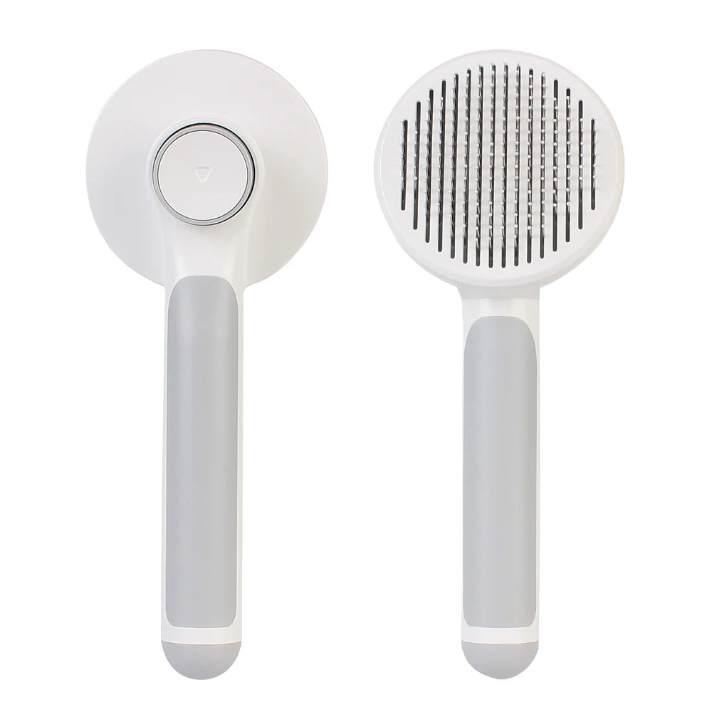 Cat Hair Cleaner Pet Accessories Cleaning and Beauty Products Self Cleaning Brush Pet Comb Plastic