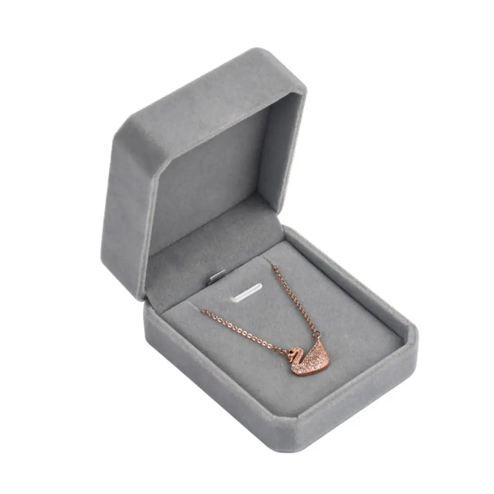 High-end Velvet Jewelry Box Necklace Ring Bracelet Pendant Earrings Storage Wedding Party Gift Box Jewelry Organizer Box Joyero