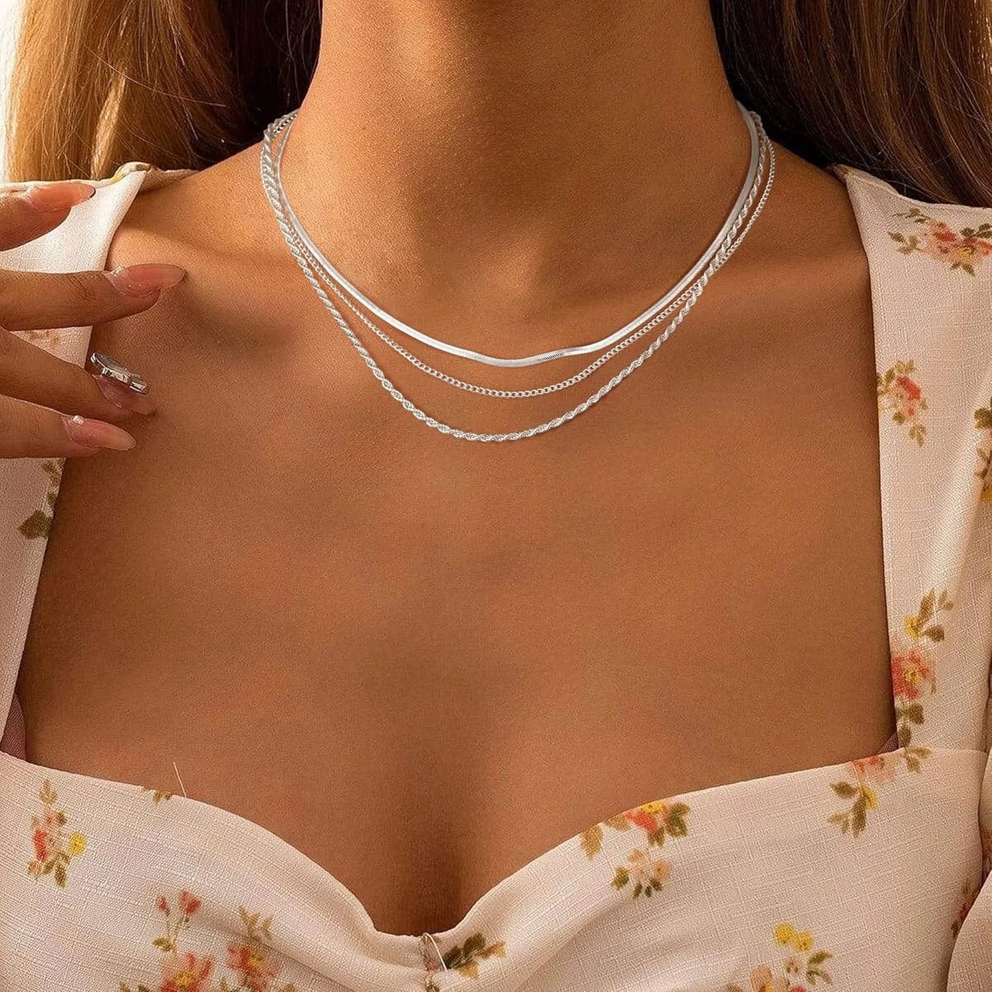 Necklace for Women Gold Necklace Silver Plated Necklace Gold Plated SnakeGold Chain Choker Necklaces Gold Jewelry Gift for Women
