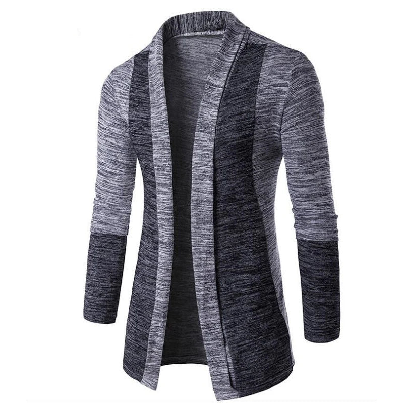 Sweater Coats Men New Fashion 2022 Autumn Men's Slim Long Solid Color Knitted Jacket Fashion Men's Casual Sweater Cardigan Coats