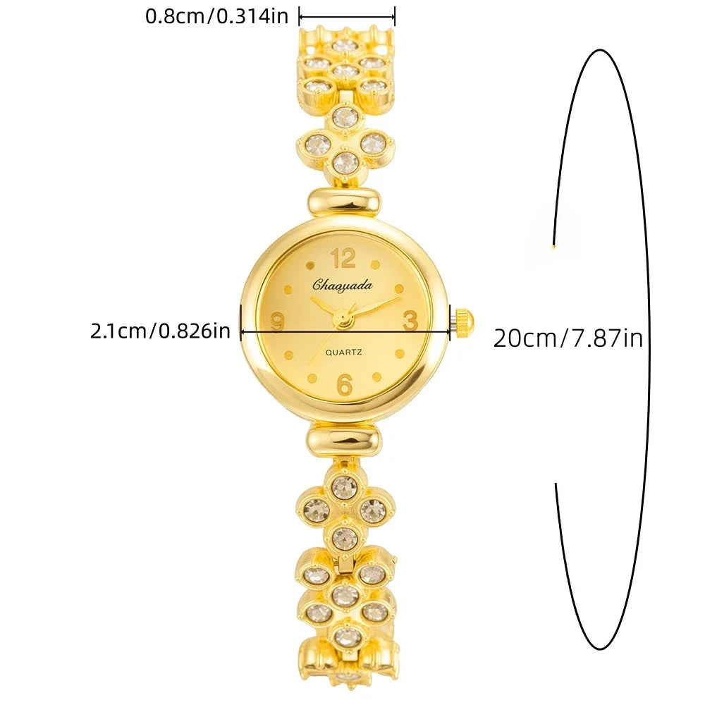 Women's Watches Set Fashion Elegant Small Dial Women Quartz Bracelet Watch Luxury Simple Ladies Wristwatch Clock Gifts relogio