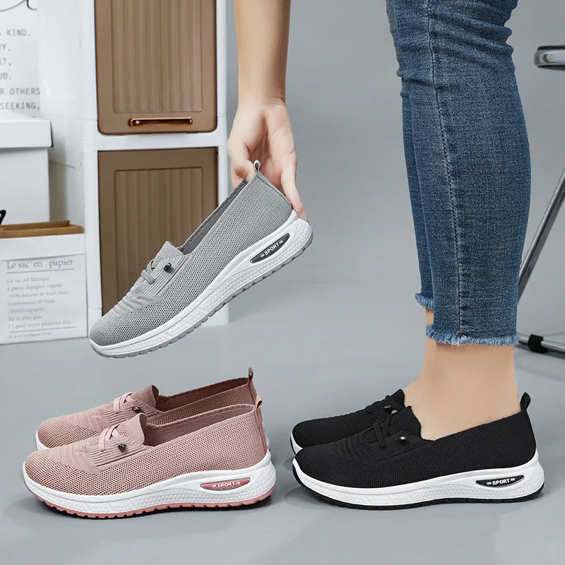 Women's Shoes 2025 Casual Sneakers Breathable Mesh Chunky Sole Affordable Free Shipping