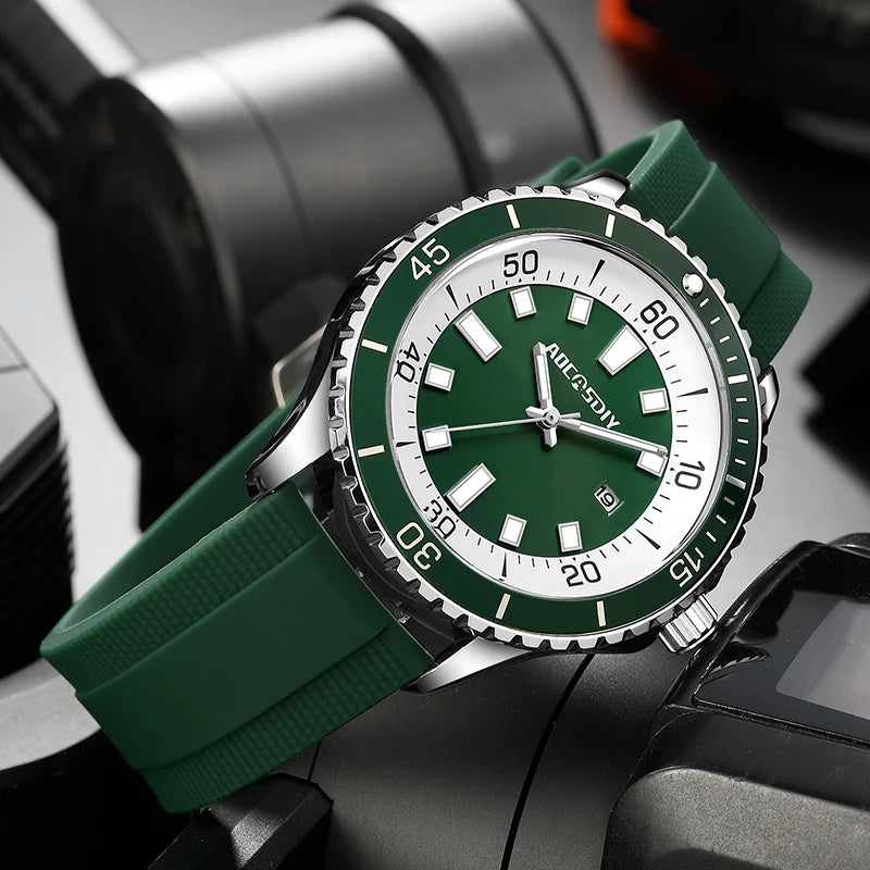 Fashion New Watches for Men Multi Functional Luminous Date Quartz Wrist Watch Man Clock Leisure Sports Waterproof Men's Watch