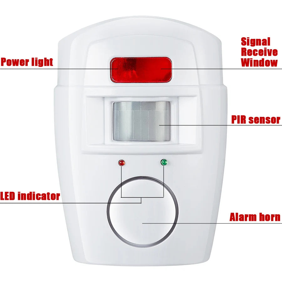 Home Smart Wireless Home Security PIR Alert Infrared Sensor Alarm system Anti-theft Motion Detector Alarm 105DB Siren