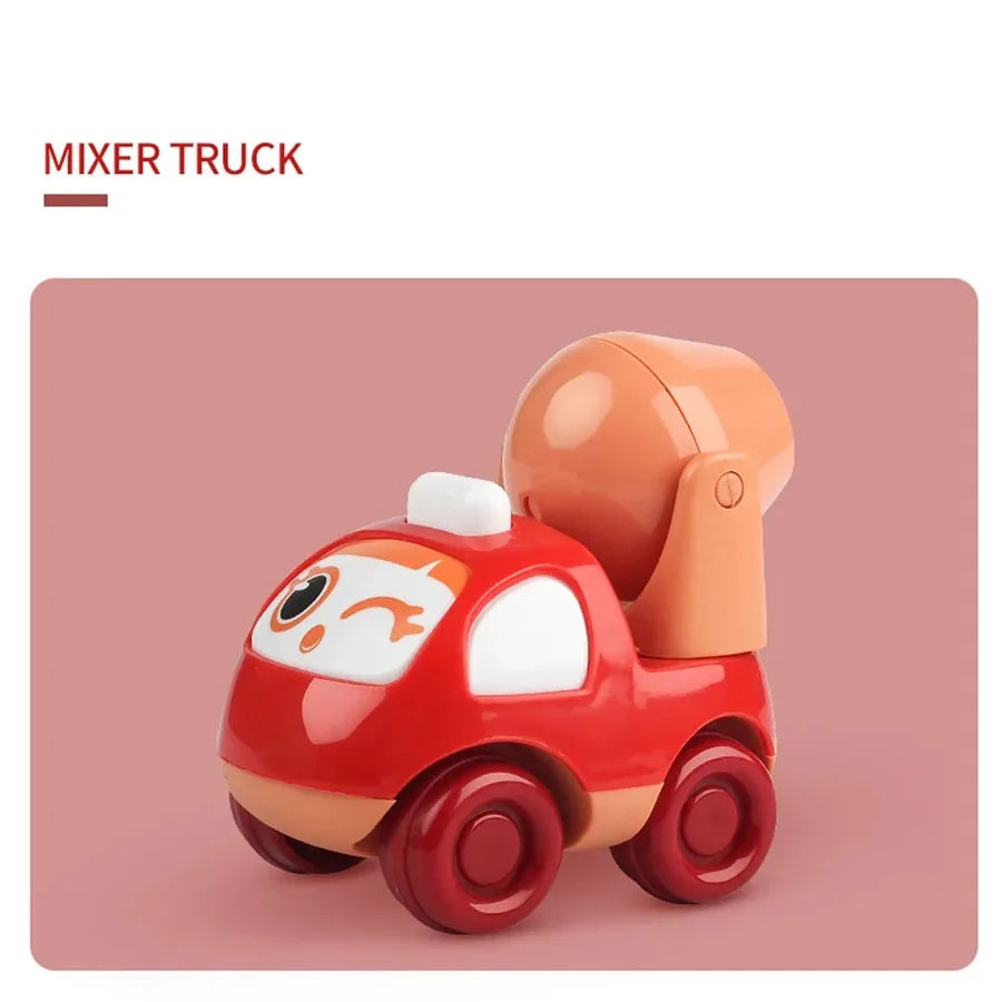 Children's Toy Car Inertial Car Fire Engineering Car Early Education Educational Toys 1-3 Years Old Small Gift
