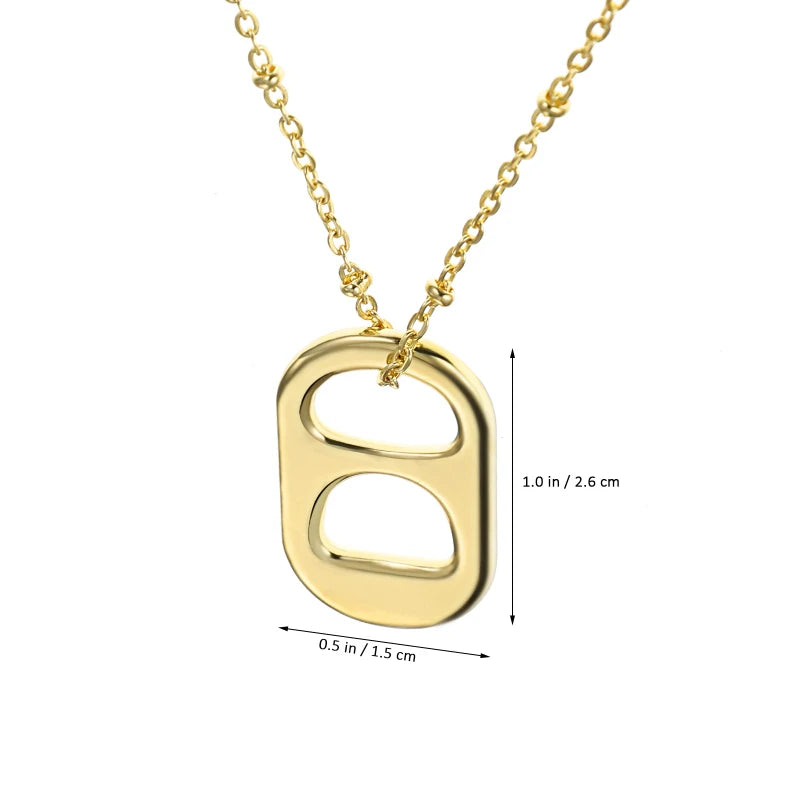 2 Pcs Pull-up Necklace Necklaces for Women Trendy Vintage Pretty Can Jewellery Alloy Girls Girlfriend