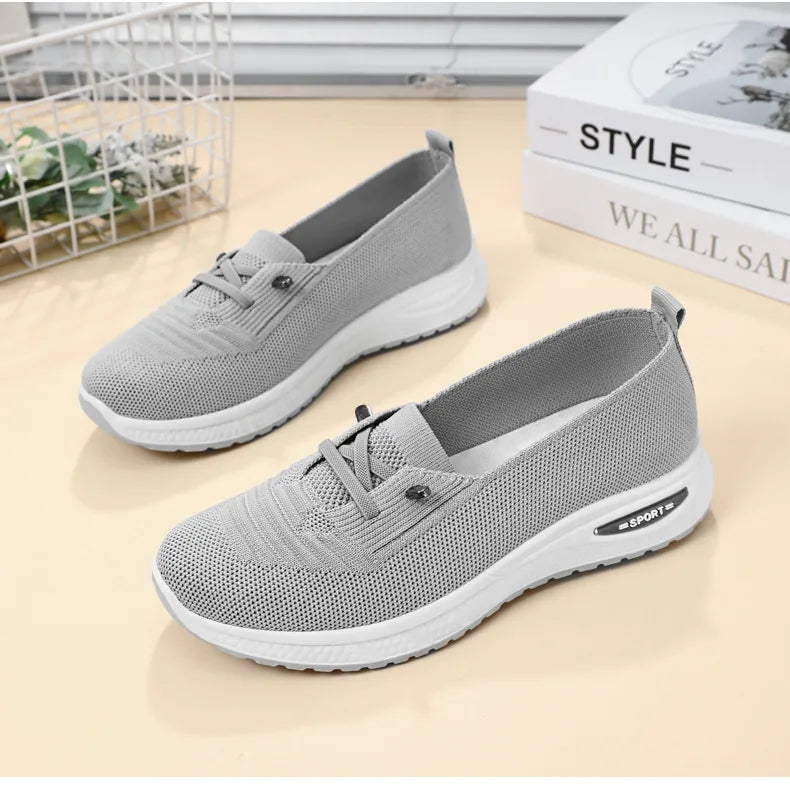 Women's Shoes 2025 Casual Sneakers Breathable Mesh Chunky Sole Affordable Free Shipping