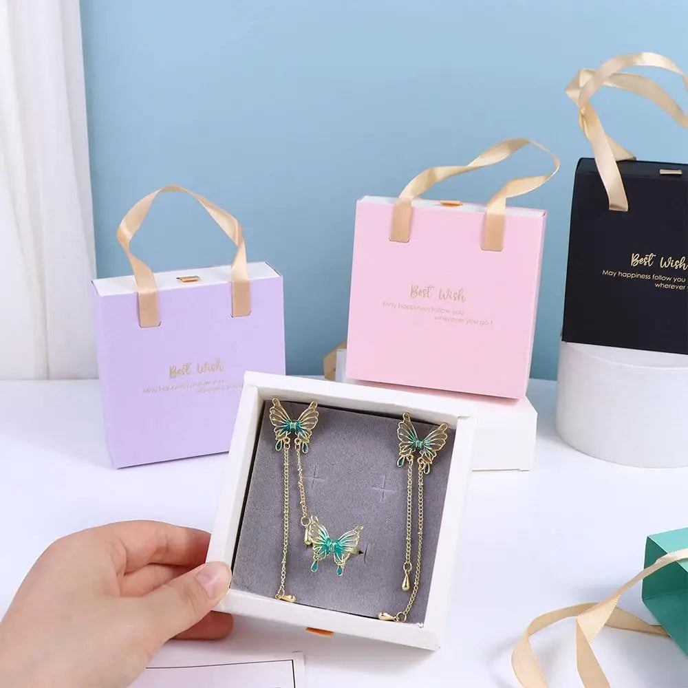 Jewelry Display Box Bracelet Jewelry Organizer Dust-proof Gifts Box Gift Packaging Earrings Case Storage Box Drawer Jewelry Box