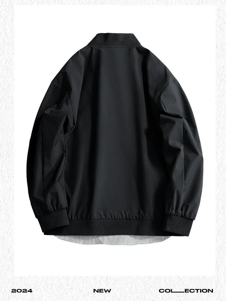 New Men's Bomber Jacket Coats Lightweight Windbreaker Spring Streetwear Fall Casual Jackets for Men Outdoor Mens Coats