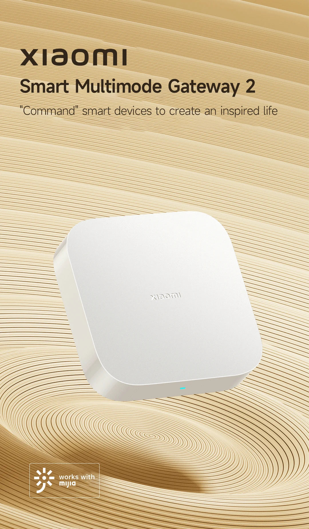 Global Version Xiaomi Mi Smart Home Hub 2 Support Bluetooth, Bluetooth Mesh, Zigbee Gateway 128MB Dual-band Wi-Fi Remote Control