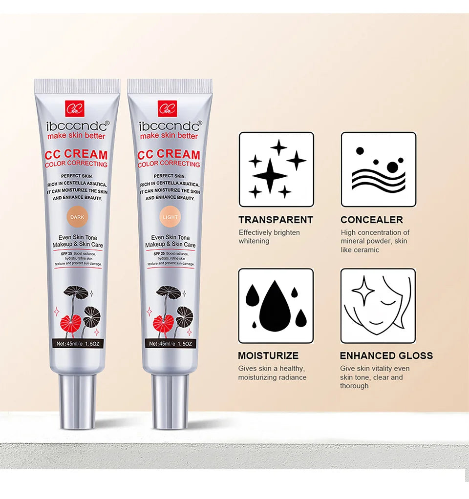 Female Makeup Base ErborianCC Cream  Concealer Full Coverage Foundation Cream for Face Cosmetics Moisture Beauty Health