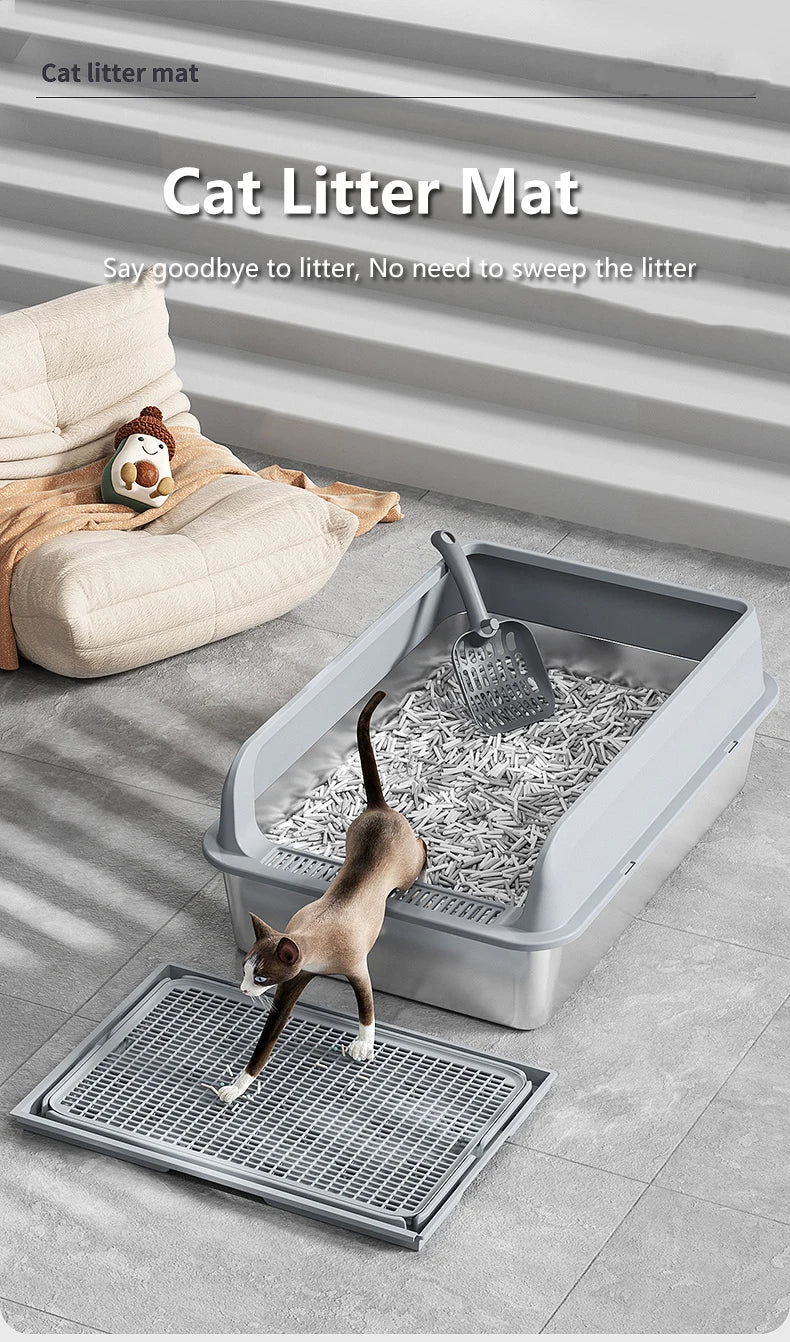 Pet Cat Litter Mat Waterproof Double Layer Mats Pet Litter Box Mat Clean Pad Products For Cats Accessories Pet Clean Supplies