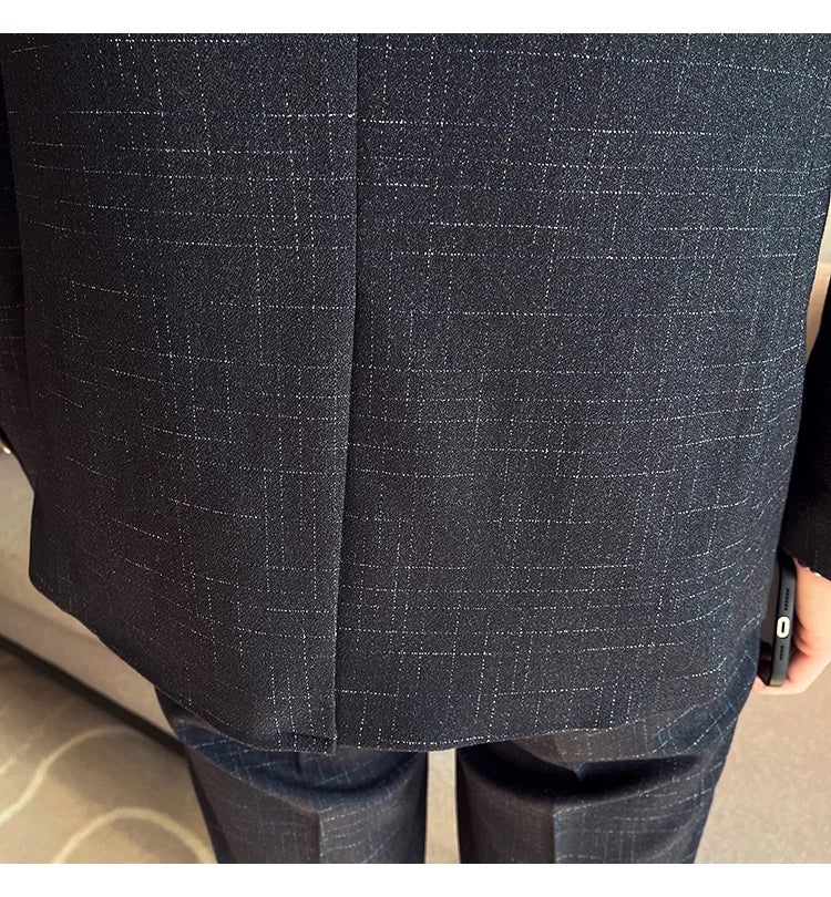 High-quality wedding suit for men, fashionable business, professional groom and best man, handsome two-piece set