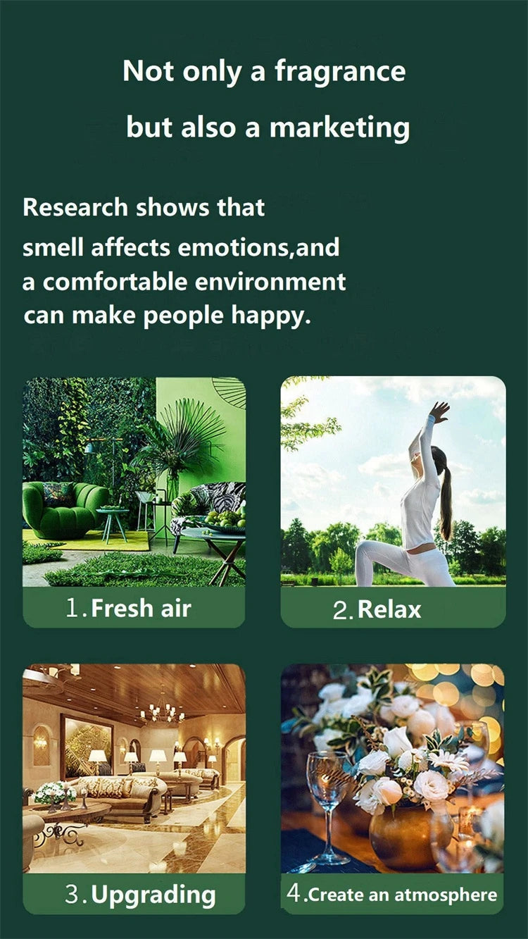 Rechargeable Pure Essential Oil Aroma Diffuser Fresh Air USB Portable Home Scent Waterless Fragrance Nebulizer For Home Office